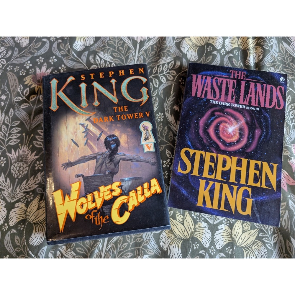 Stephen King Book Lot Dark Tower Wolves Of The Calla The Waste Lands Vintage